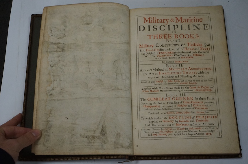 Venn, Thomas, Tacquet, Andrew and Others - §Military & Maritine Discipline in Three Books... Military Observations on Tacticks put into Practice for the Exercise of Horse and Foot... an Exact Method of Military Architect